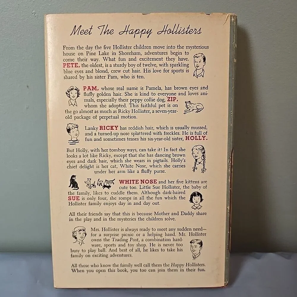 VINTAGE The Happy Hollisters and the The Whistle-Pig Mystery Book‎ Jerry West